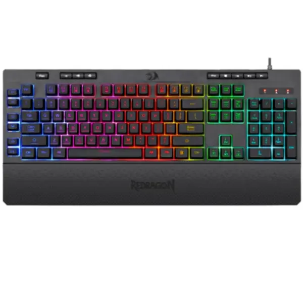 Redragon K512 SHIVA RGB Backlit Membrane Gaming Keyboard - Black
