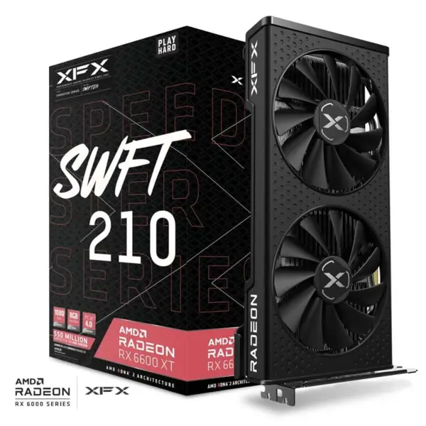 XFX RX 6600 8GB - 128Bit DDR4 Graphics Card - Pulled Out