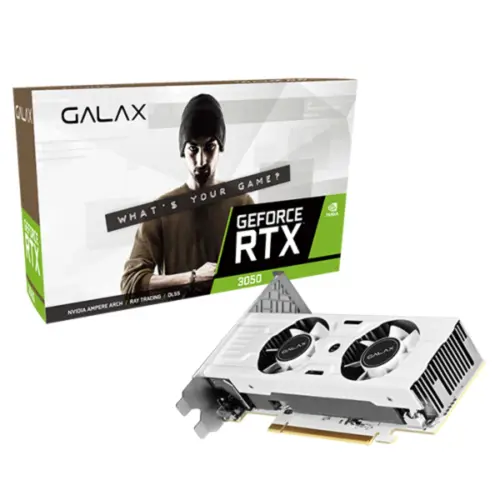 GALAX GeForce RTX 3050 6GB LP White Graphics Card