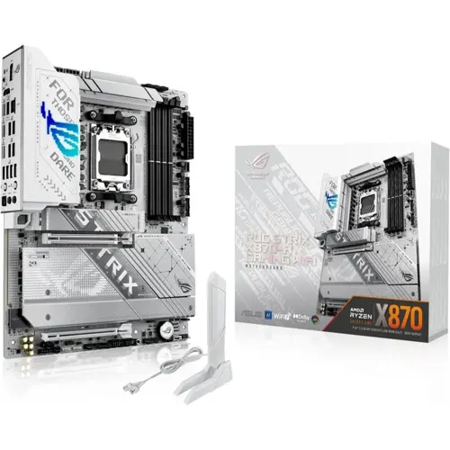 ASUS ROG Strix X870-A Gaming WiFi AMD AM5 ATX Motherboard – 16+2+2 Power Stages, DDR5, PCIe 5.0, WiFi 7, USB4, AI Overclocking