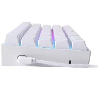 Redragon K630W Dragonborn RGB Mechanical Gaming Keyboard - White