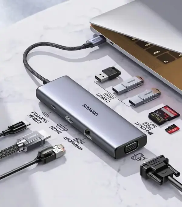 UGREEN 15600 9-In-1 USB-C Multifunctional Docking Station With 4K HDMI