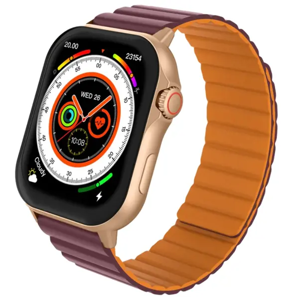 Zero Phantom Pro Smartwatch |  Magnetic Marsala Orange | Ocean Blue Orange