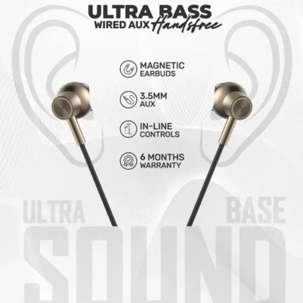 Amaze A690 Ultra Bass Wired Aux Handsfree  
