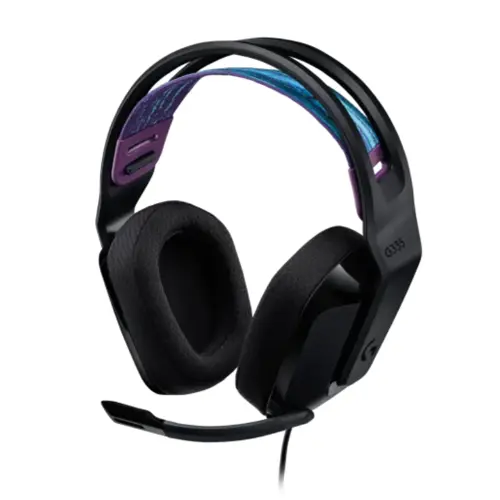 Logitech G335 Wired Gaming Headset - Multi-Platform (PC, PS4/5, Xbox, Switch), Flip-to-Mute Mic, Lightweight, Black