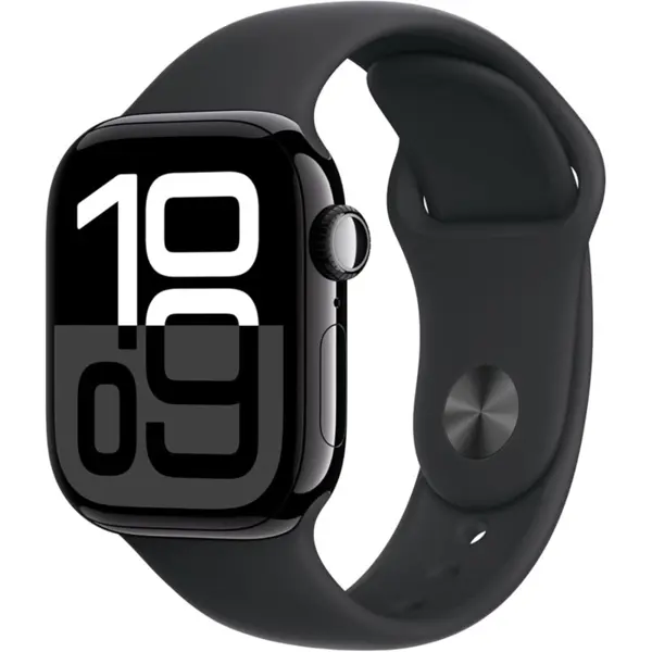 Apple Watch Series 10 42mm GPS Smartwatch Jet Black Aluminum Case with Always-On Retina Display & ECG