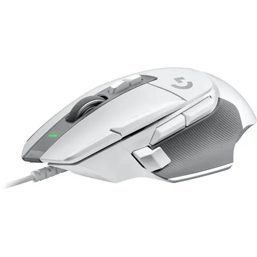 Logitech G502 X Gaming Mouse, Hero 25K Sensor, Wired, White 