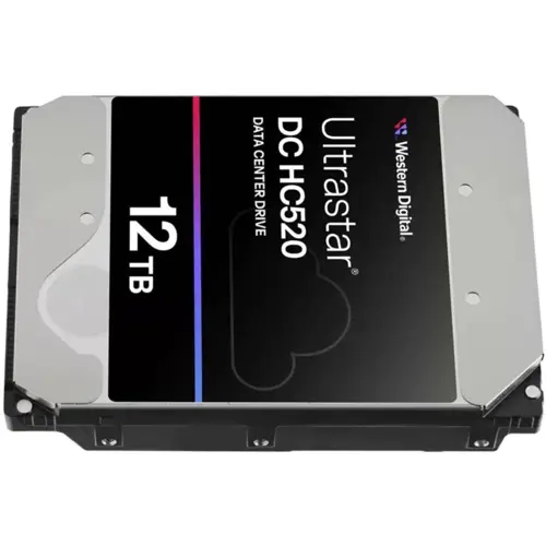 WD Ultrastar DC HC520 12TB SATA HDD HUH721212ALE604 – 7200 RPM, 256MB Cache, Helium-Sealed Enterprise Drive