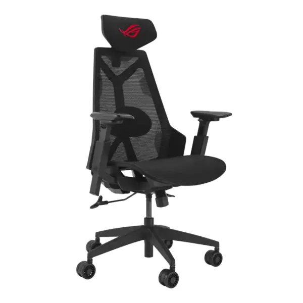 ASUS ROG Destrier Core Ergo Gaming Chair Black – Cyborg Design Ergonomic Mesh Chair with Mobile Arm Support & Adjustable Lumbar System