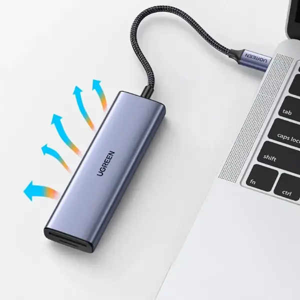 UGREEN 20956A 6-in-1 USB-C Hub 4K HDMI, 3 USB 3.0 Ports, SD & TF Card Readers