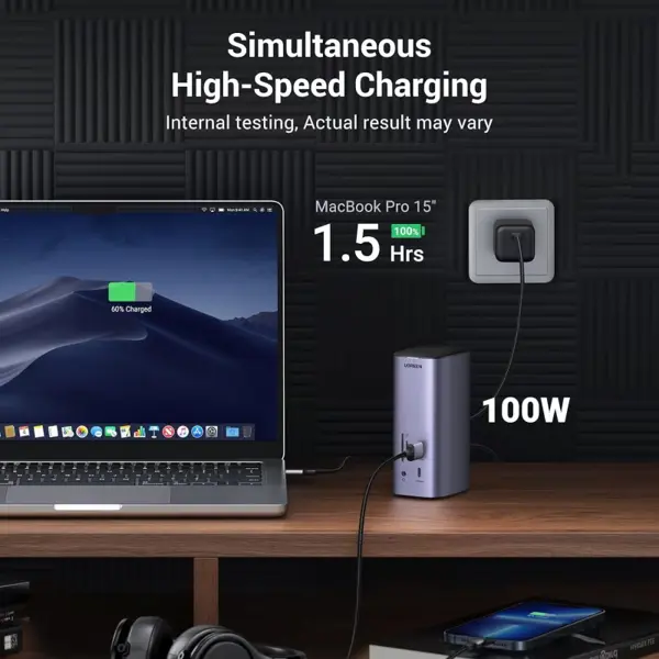 UGREEN 90325 USB C Triple Display Docking Station (12-in-1)