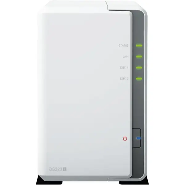 Synology DS223j 2-Bay Diskstation NAS | 8TB Bundle with 2X 4TB WD Red Plus