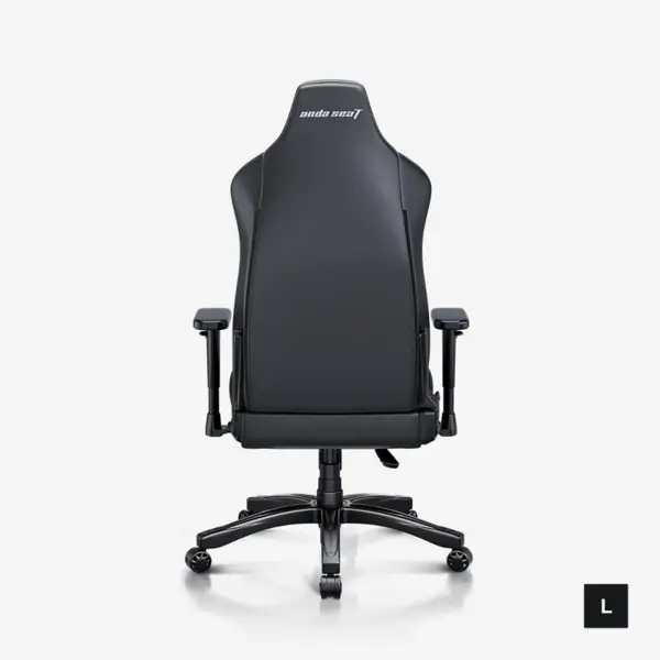AndaSeat Novis Ultra L Series Best Budget Ergonomic Gaming Chair, Head & Lumbar Pillow, Premium PVC Leather, Elegant Black