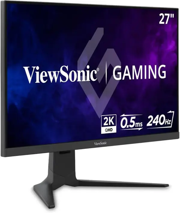 ViewSonic XG2736-2K 27 Inch 1440p IPS Gaming Monitor, 240Hz, 0.5ms, FreeSync Premium, NVIDIA G-Sync Compatible, RGB Lighting, 65W USB-C