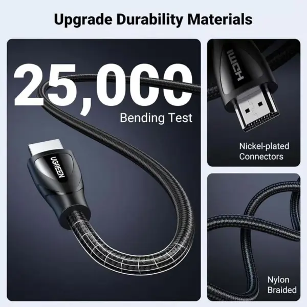 UGREEN 80403 8K HDMI to HDMI Braided Cable 2M