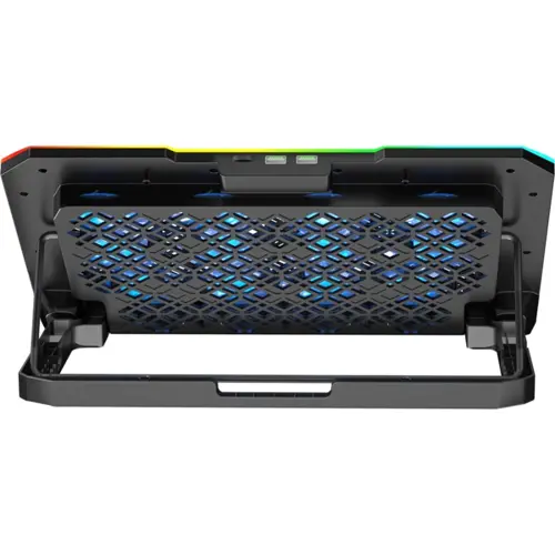 Amaze A500 Laptop RGB Cooling Stand - 6x70mm Fans, 5-Step Retractable, 10 RGB Modes