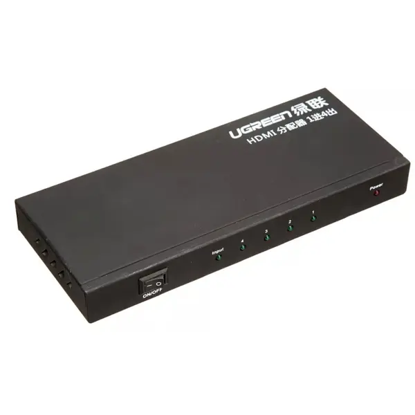 UGREEN 40202 EU 1×4 HDMI Amplifier Splitter (Black) Cascade/EDID