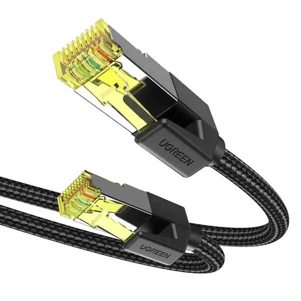 UGREEN 80421 Cat 7 Ethernet Cable Braided High Speed Network Cord 10Gbps 600Mhz POE RJ45 1M 