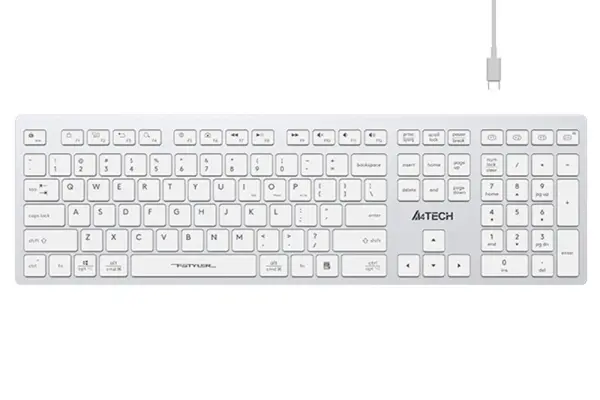 A4tech FBX50C Bluetooth & 2.4G Wireless Keyboard - White