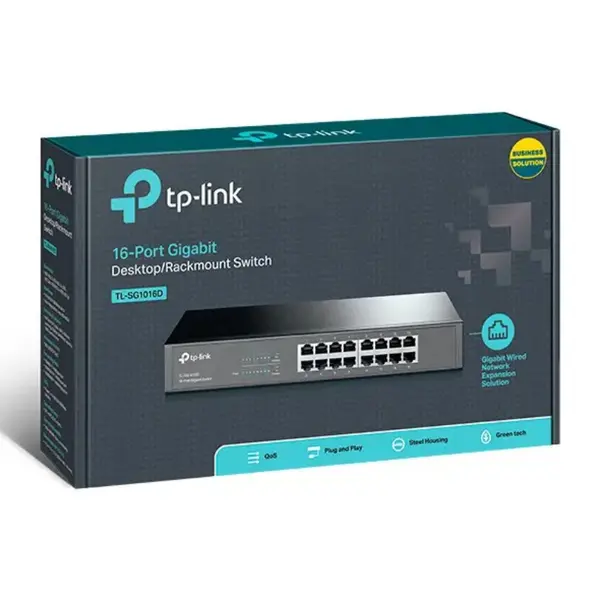 TP-Link TL-SG1016D - 16-Port Gigabit Desktop/Rackmount Switch