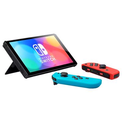 Nintendo Switch OLED Neon Blue & Neon Red 64GB Handheld Gaming Console