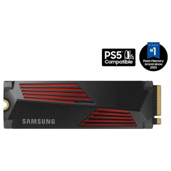 Samsung 990 PRO With Heatsink Internal SSD, 2TB, PCIe Gen4x4, NVMe 2.0, M.2 2280, Up To 7,450MB/s Read, PS5 Compatible