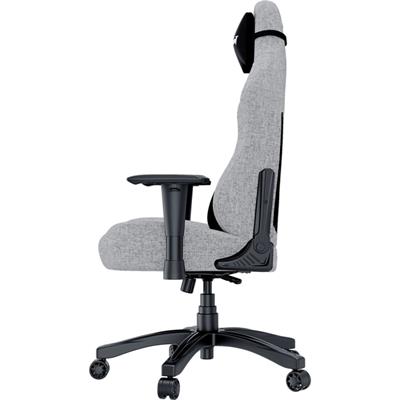 AndaSeat Luna Large Ergonomic Gaming Chair Luna Grey Fabric Racing Style Gaming Chair Breathable Fabric Heavy Duty Lumbar Support Office & Gaming Chair