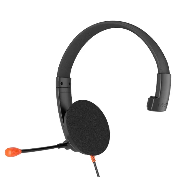 Meetion HP002 Black Call Center Headset – 3.5mm, Boom Mic, Wired