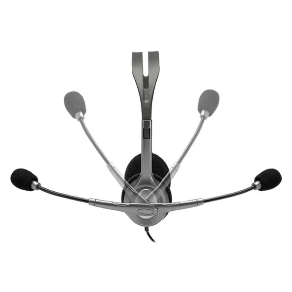Logitech H110 Stereo Wired Headset - Noise-Cancelling Mic, PC/Mac/Laptop, 3.5mm Jack, Lightweight