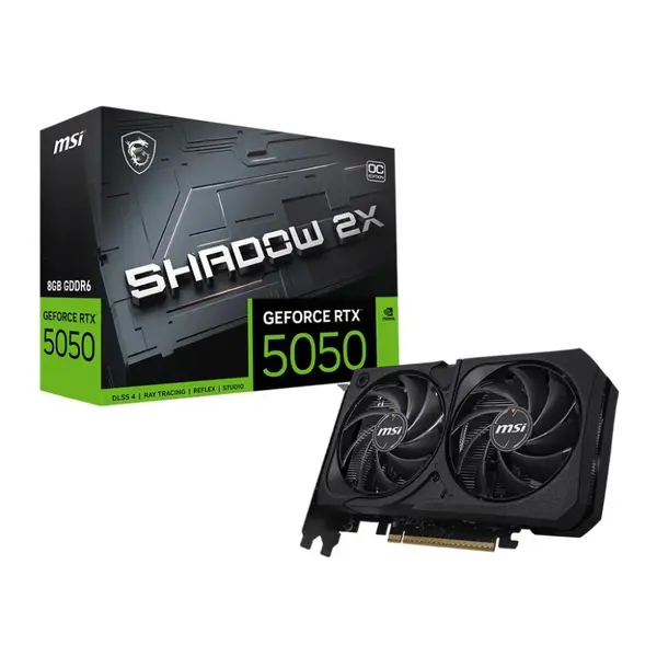 MSI GeForce RTX 5050 SHADOW 2X OC 8GB GDDR6 Graphics Card