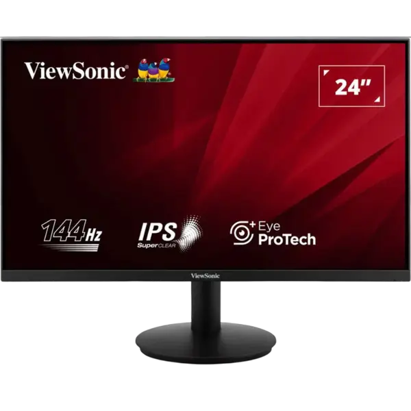ViewSonic VA24G1-H 24" Full HD 144Hz Monitor, IPS, 1ms, Variable Refresh Rate, Eye ProTech+, HDMI VGA