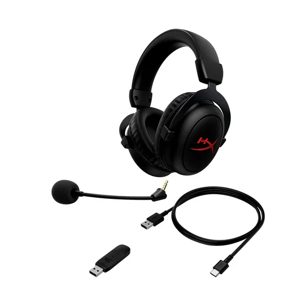 HyperX Cloud II Core Wireless Gaming Headset with DTS Headphone:X Spatial Audio, 80-Hour Battery, 2.4GHz Wireless, Detachable Noise-Cancelling Mic