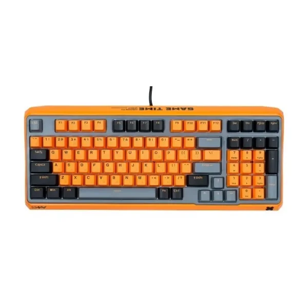 Rapoo ESK750 RGB Backlit Mechanical Gaming Keyboard – Orange Grey Black | High-Performance Wired Gaming Keyboard
