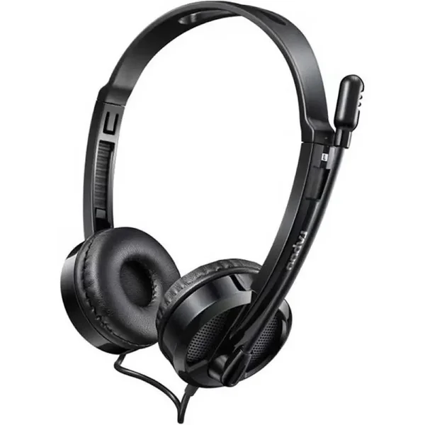 Rapoo H120 USB Stereo Headset with Noise-Cancelling Mic – Black