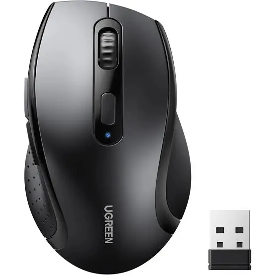 UGREEN Ergonomic Wireless Mouse 2.4GHz | Contoured Shape Design for Office Home Use