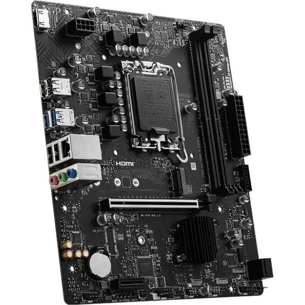 MSI PRO H610M-S D5 Intel LGA1700 DDR5 Micro-ATX Motherboard – PCIe 4.0, M.2 NVMe, HDMI, DDR5 Support