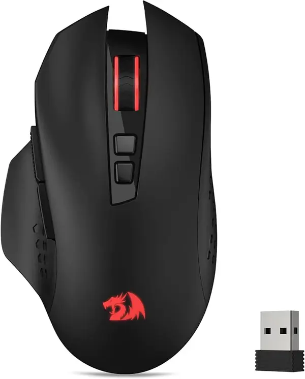 Redragon M656 GAINER Wireless Gaming Mouse RGB 4800 DPI 8-Button Ergonomic Gamer Mouse
