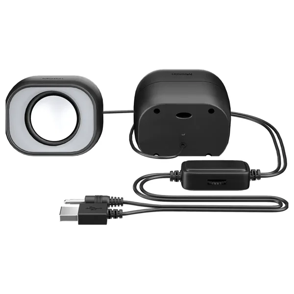 Meetion SP2010 2.0 Desktop Speakers – 3.5mm + USB, 3W x2, SNR ≥65dB