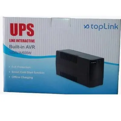Smart Power 1000VA 600W Line Interactive UPS with AVR Backup for PC, Office & Networking