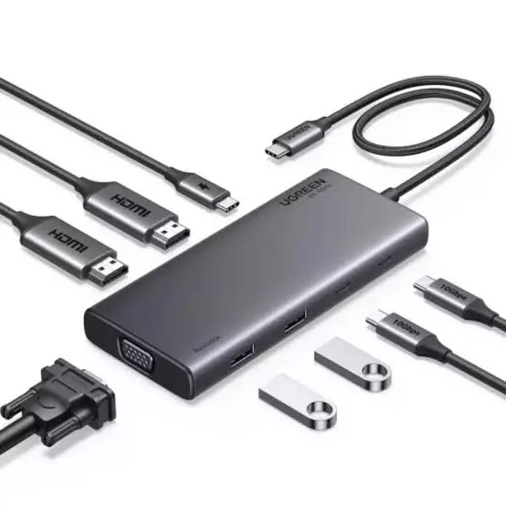 UGREEN 8-in-1 USB-C Docking Station with Dual Monitor Support