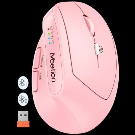 Meetion R546 Black Wireless Mouse – 2.4G, 1600 DPI, Medium-Sized
