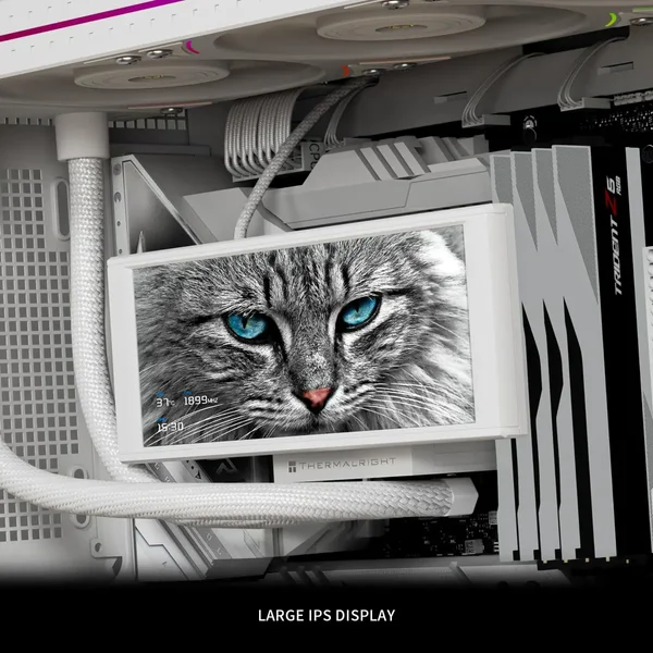 Thermalright TR 360 Trofeo Vision Turbo LCD ARGB White 360mm AIO Liquid CPU Cooler