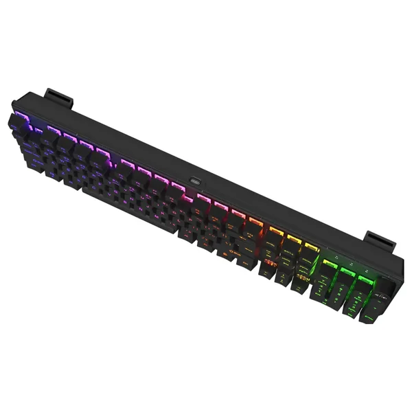 Meetion MK009RD Mechanical Gaming Keyboard – Metal Top Cover, Detachable USB-C, Hot-Swappable Red Switches, Rainbow Backlit