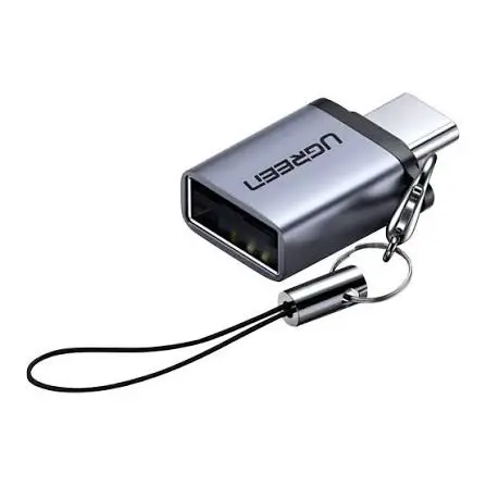 UGREEN Type-C to USB 3.0 A Adapter Cable with Lanyard Space Gray