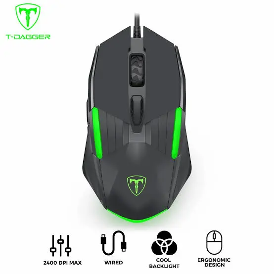 T-Dagger Blaze TGM116 Wired Gaming Mouse 2400 DPI RGB Backlit Ergonomic USB Mouse