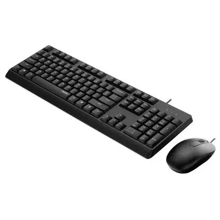 Rapoo X130 PRO Wired Keyboard & Mouse Combo – Full-Size USB Keyboard and Optical Mouse Set