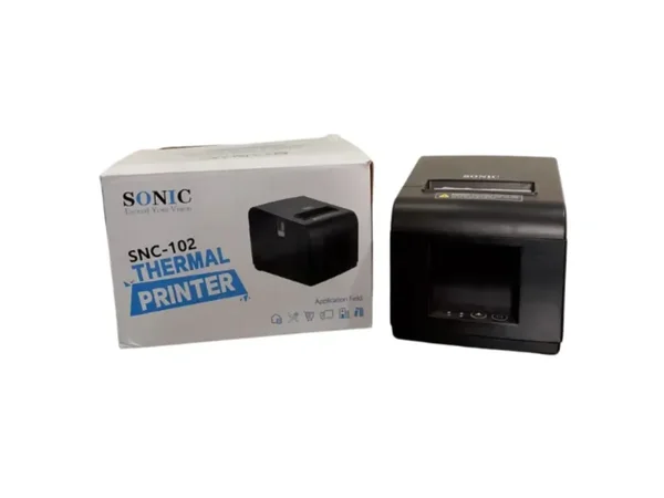 SONIC SNC-105 Thermal Receipt Printer USB + LAN 80mm POS Printer High Speed ESC/POS Compatible Auto Cutter Support Retail Billing Printer