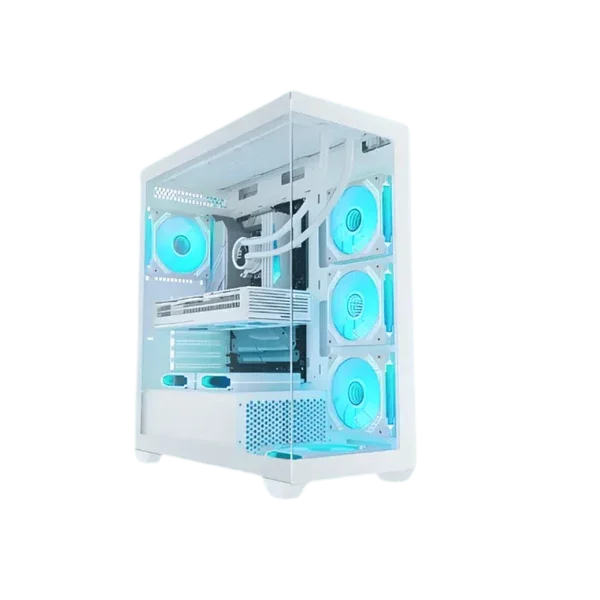 SONIC EL2 White ATX Gaming Case With 4 Infinity ARGB Fans & Tempered Glass