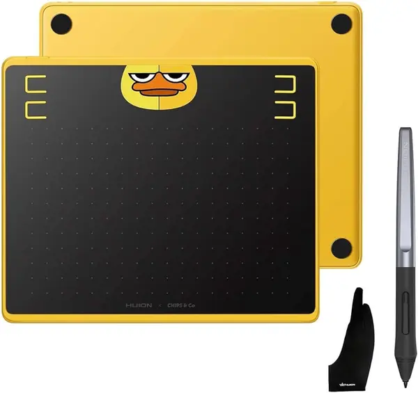 Huion HS64 Inspiroy Ultra-Compact 6.3x4” Drawing Tablet with 8192 Pressure Levels & Battery-Free Stylus