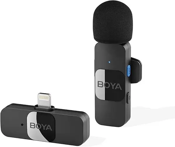 BOYA BY-V1 Wireless Microphone – Single, For iOS